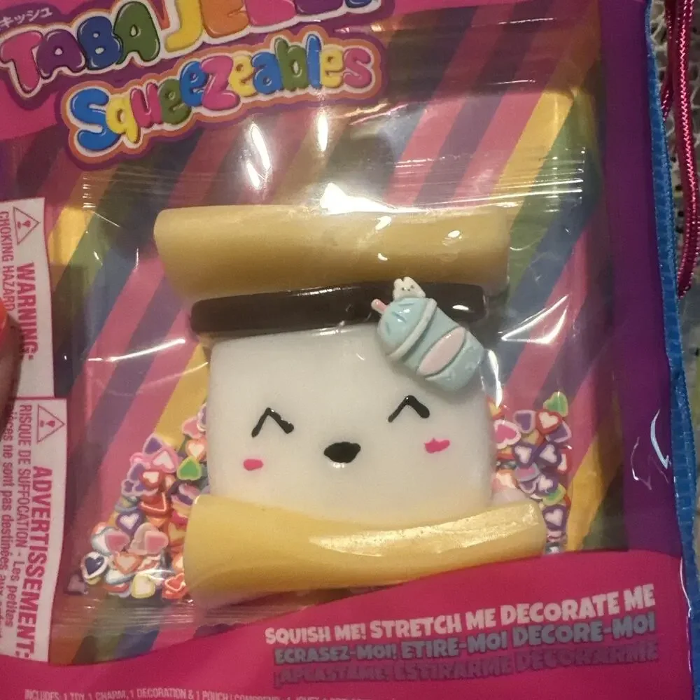 Taba Jelly Squeezable S’mores. Viral Squishy Toy Comes With Pouch. Scented